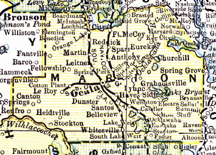 Photo of 1890 Marion County Map
